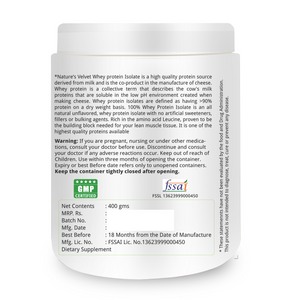 Whey Protein Isolate Powder - 400 GMS