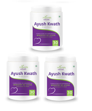 Ayush Kwath Kadha, Immunity booster Powder(Formulation Recommended by Ministry of Ayush, Govt.of INDIA)-90gms