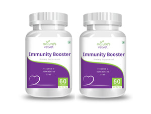 Immunity Booster with Vitamin C, Vitamin D3 and Zinc for Strong Defence against Bacterial and Viral Infections - 60 Tablets