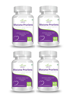 Mucuna Pruriens Pure Extract 500 mg, 60 Veggie Capsules