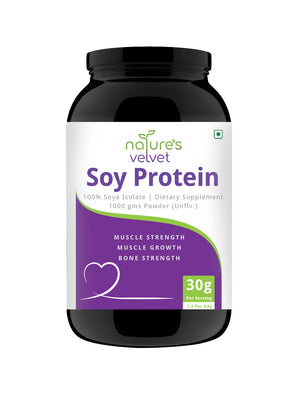 Soy Protein Powder - 100% Soy For Mega Strength - Unflavored - 300 GMS