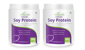 Soy Protein Powder - 100% Soy For Mega Strength - Unflavored - 300 GMS