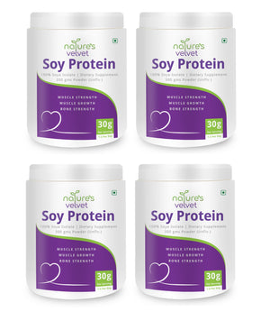 Soy Protein Powder - 100% Soy For Mega Strength - Unflavored - 300 GMS