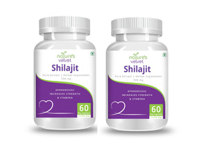 Shilajit Pure Extract For Strength And Stamina - 500 MG (60 Vegetarian Capsules)