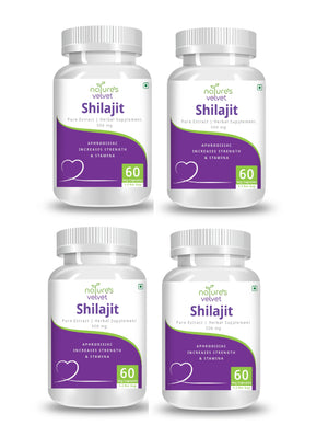 Shilajit Pure Extract For Strength And Stamina - 500 MG (60 Vegetarian Capsules)