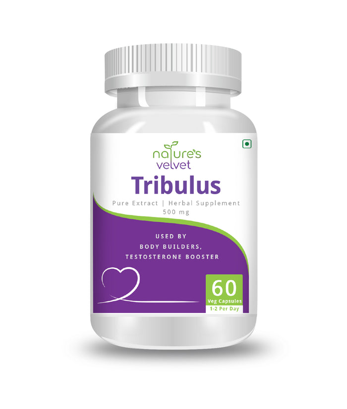 Tribulus Gokshura Gokhura Pure Extract - Boosts Testosterone - 500 MG (60 Vegetarian Tablets)