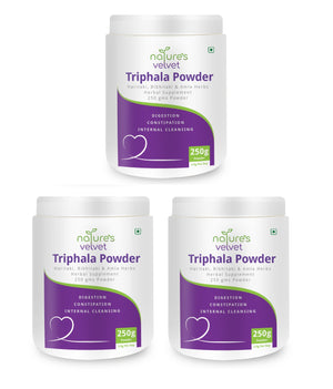 Natures Velvet Triphala Powder (Haritaki, Bibhitaki & Amla Herbs) 250g