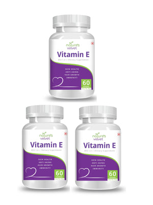 Vitamin E 400 I.U For Skin And Hair Health (60 Softgels)