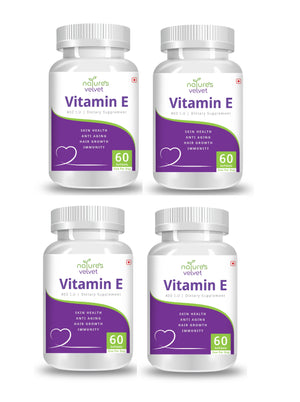 Vitamin E 400 I.U For Skin And Hair Health (60 Softgels)