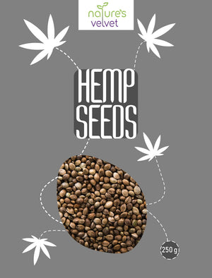 Hemp Seeds, Raw and Premium, 250g