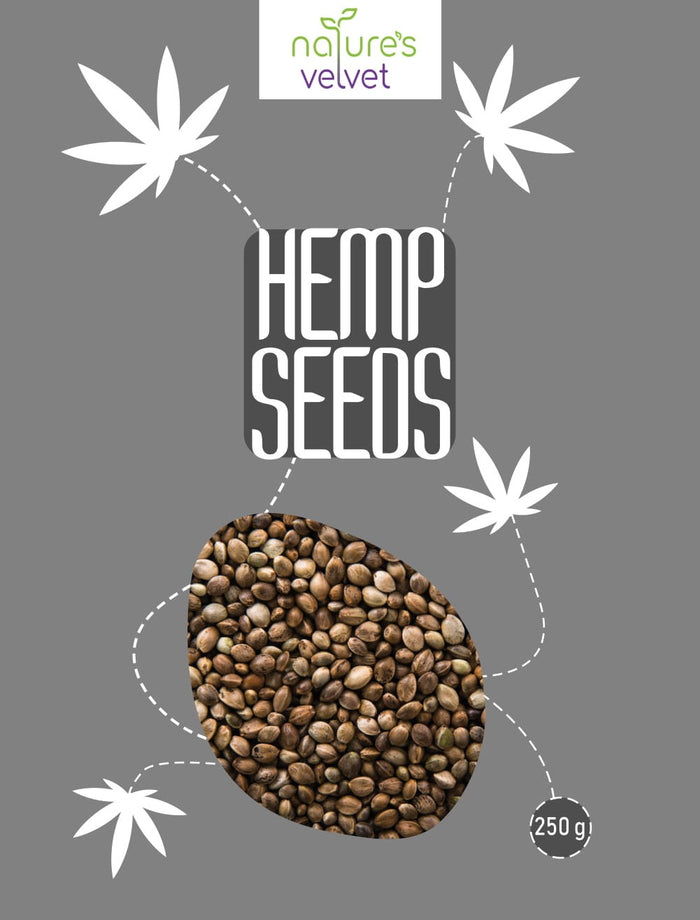 Hemp Seeds, Raw and Premium, 250g