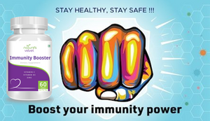 Immunity Booster with Vitamin C, Vitamin D3 and Zinc for Strong Defence against Bacterial and Viral Infections - 60 Tablets