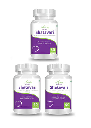 Shatavari Pure Extract For Women - Harmonal Balance And Menstrual Regulation - 500 MG (60 Vegetarian)