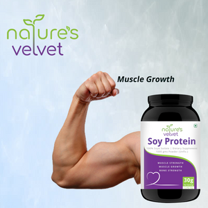Soy Protein Powder - 100% Soy For Mega Strength - Unflavored - 300 GMS