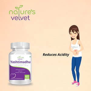 Yashtimadhu (Licorice) - Supports Digestive And Throat Health - 500 GMS (60 Vegetarian Capsules)