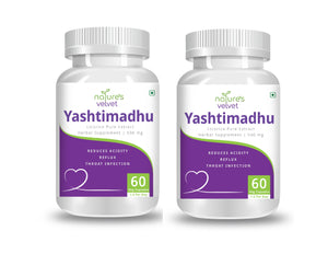 Yashtimadhu (Licorice) - Supports Digestive And Throat Health - 500 GMS (60 Vegetarian Capsules)