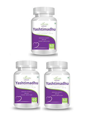 Yashtimadhu (Licorice) - Supports Digestive And Throat Health - 500 GMS (60 Vegetarian Capsules)